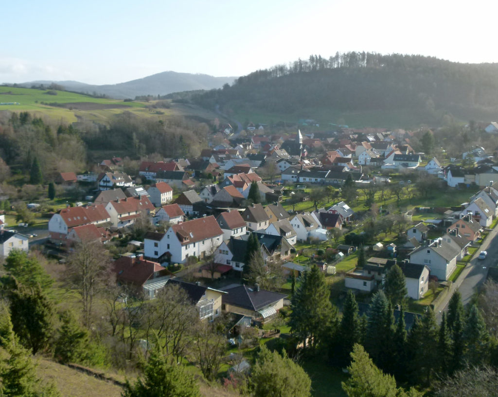 Blick von der Kalklite auf Roßbach