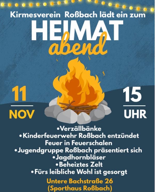 Heimatabend in Roßbach am 11.11.2013