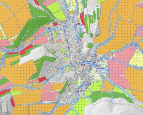 Fließwegkarten für Roßbach online einsehbar